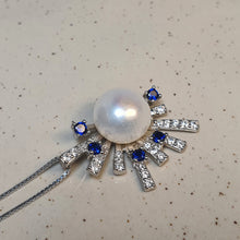 Load image into Gallery viewer, Freshwater Button Pearl Set, Sterling Silver
