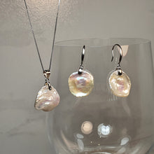 Load image into Gallery viewer, Freshwater keshi Pearl Set, Sterling Silver
