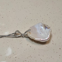 Load image into Gallery viewer, Freshwater keshi Pearl Set, Sterling Silver
