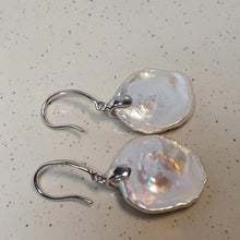 Load image into Gallery viewer, Freshwater keshi Pearl Set, Sterling Silver
