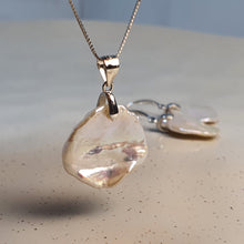 Load image into Gallery viewer, Freshwater keshi Pearl Set, Sterling Silver

