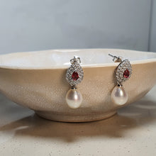 Load image into Gallery viewer, Freshwater Drop Pearl Set, Sterling Silver
