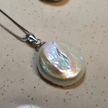 Load image into Gallery viewer, Freshwater Coin Pearl Set, Sterling Silver
