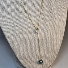 Load image into Gallery viewer, Tahitian and Akoya Pearl Necklace, 18K Yellow Gold
