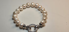 Load image into Gallery viewer, Large Freshwater Pearl Bracelet, Sterling Silver
