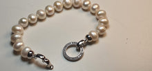 Load image into Gallery viewer, Large Freshwater Pearl Bracelet, Sterling Silver
