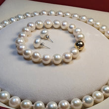 Load image into Gallery viewer, Freshwater cultured Pearl set, 14K Yellow Gold

