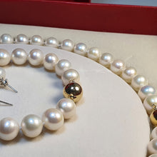 Load image into Gallery viewer, Freshwater cultured Pearl set, 14K Yellow Gold
