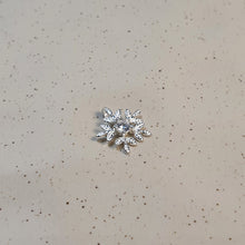 Load image into Gallery viewer, Crystal Ice Flower Pendant, Sterling Silver
