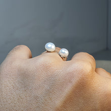 Load image into Gallery viewer, Double Freshwater Pearl, Sterling Silver
