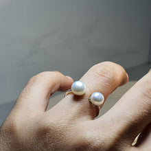 Load image into Gallery viewer, Double Freshwater Pearl, Sterling Silver
