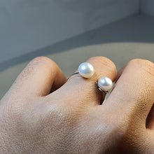 Load image into Gallery viewer, Double Freshwater Pearl, Sterling Silver
