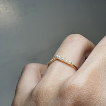 Load image into Gallery viewer, Freshwater &amp; Crystal Golden Ring, Sterling Silver
