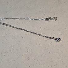 Load image into Gallery viewer, Evil Eye Necklace, Sterling Silver
