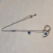 Load image into Gallery viewer, Evil Eye necklace, Sterling Silver
