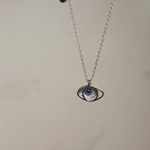 Load image into Gallery viewer, Evil Eye necklace, Sterling Silver
