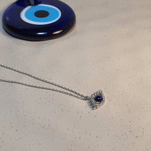 Load image into Gallery viewer, Icon Evil Eye Necklace, Sterling Silver
