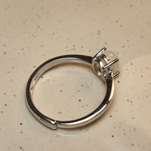 Load image into Gallery viewer, Natural Light Opal Ring, Sterling Silver

