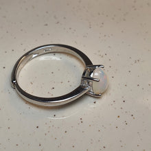 Load image into Gallery viewer, Natural Light Opal Ring, Sterling Silver
