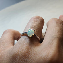 Load image into Gallery viewer, Natural Light Opal Ring, Sterling Silver
