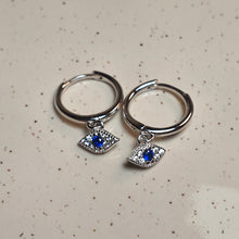 Load image into Gallery viewer, Magic Evil Eye Earring, Sterling Silver
