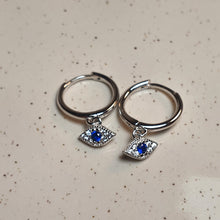 Load image into Gallery viewer, Magic Evil Eye Earring, Sterling Silver
