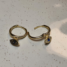 Load image into Gallery viewer, Magic Evil Eye Earring, Sterling Silver

