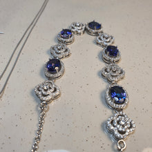 Load image into Gallery viewer, Natural Tanzanite Set, Sterling Silver

