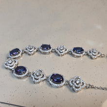 Load image into Gallery viewer, Natural Tanzanite Set, Sterling Silver
