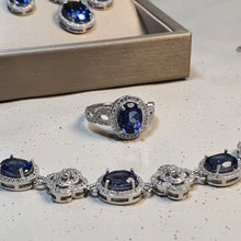 Load image into Gallery viewer, Natural Tanzanite Set, Sterling Silver
