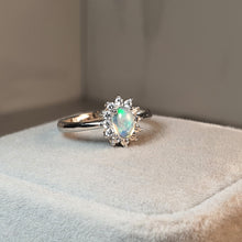 Load image into Gallery viewer, Natural Oval Opal Ring, Sterling Silver
