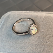 Load image into Gallery viewer, Natural Oval Opal Ring, Sterling Silver
