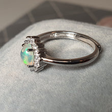 Load image into Gallery viewer, Natural Oval Opal Ring, Sterling Silver
