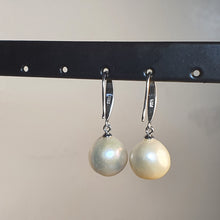 Load image into Gallery viewer, Large Freshwater Baroque Pearl Earrings, Sterling Silver
