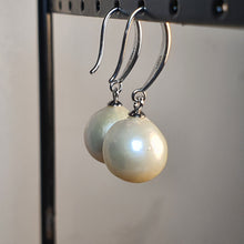 Load image into Gallery viewer, Large Freshwater Baroque Pearl Earrings, Sterling Silver
