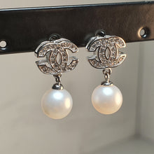 Load image into Gallery viewer, Freshwater Cultured Pearl Earrings, Sterling Silver
