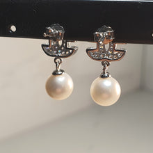 Load image into Gallery viewer, Freshwater Cultured Pearl Earrings, Sterling Silver
