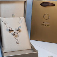 Load image into Gallery viewer, Vintage Style Natural Opal Jewellery Set, Sterling Silver
