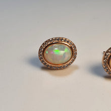 Load image into Gallery viewer, Vintage Style Natural Opal Jewellery Set, Sterling Silver
