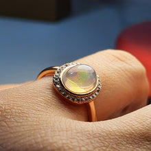 Load image into Gallery viewer, Vintage Style Natural Opal Jewellery Set, Sterling Silver
