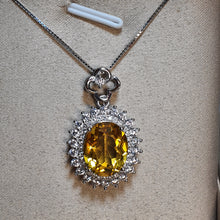 Load image into Gallery viewer, Vintage Style Citrine Gemstone Set, Sterling Silver
