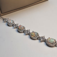 Load image into Gallery viewer, Natural Opal Bracelet, Sterling Silver
