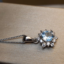 Load image into Gallery viewer, Sky Blue Topaz Gemstone Jewellery Set, Sterling Silver
