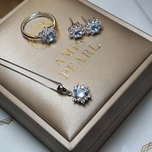 Load image into Gallery viewer, Sky Blue Topaz Gemstone Jewellery Set, Sterling Silver
