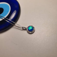 Load image into Gallery viewer, Opal Pendant &amp; Chain, Sterling Silver
