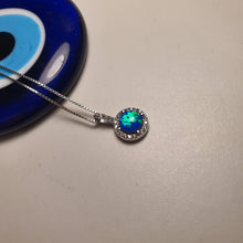 Load image into Gallery viewer, Opal Pendant &amp; Chain, Sterling Silver
