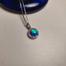 Load image into Gallery viewer, Opal Pendant &amp; Chain, Sterling Silver
