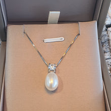 Load image into Gallery viewer, Freshwater Cultured Pearl Necklace, Sterling Silver
