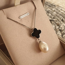 Load image into Gallery viewer, Freshwater Pearl &amp; Agate Necklace, Sterling Silver
