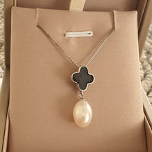 Load image into Gallery viewer, Freshwater Pearl &amp; Agate Necklace, Sterling Silver
